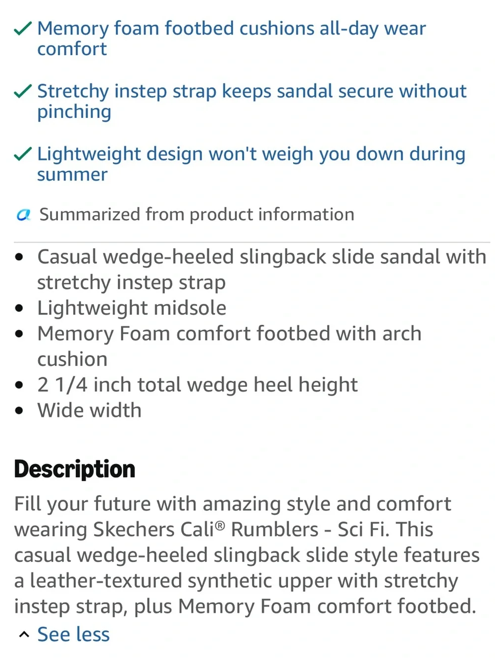 Skechers comfortable wedge